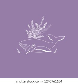 Vector logo template. Modern illustration for design elements, postcard, banners.