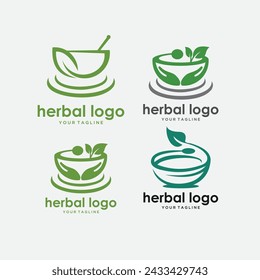 Vector logo template. Natural care