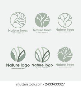 Plantilla del logotipo del vector. Cuidado natural