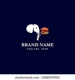 vector logo template is perfect for fast food restaurants, featuring a modern design element that enhances branding