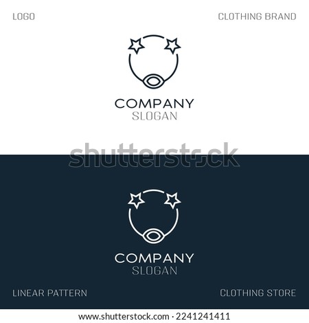 Vector logo template, perm logo