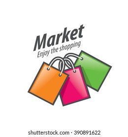 Vector logo template for shopping. Concepts and ideas