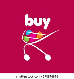 Vector logo template for shopping. Concepts and ideas