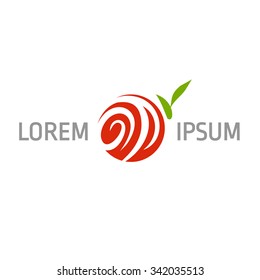 Vector logo template. Sign for a flower shop, environment, cosmetics, jewelry business