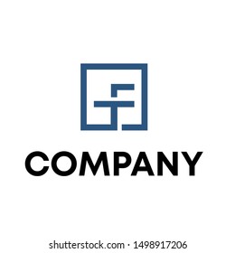 vector logo template word sign F