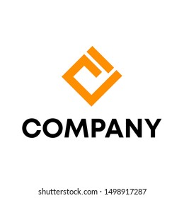 vector logo template word sign F