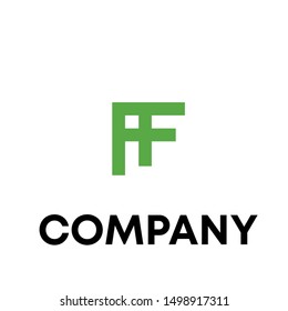 vector logo template word sign F