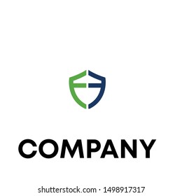 vector logo template word sign F