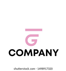 vector logo template word sign F