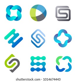 Plantilla de logotipo de vectores para su empresa. Iconos de diseño
