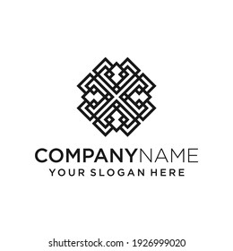 Vector Logo Templates For Boutique Hotels, Restaurants, Jewelry. Fancy Monogram. Abstract Vector Stock Icon.