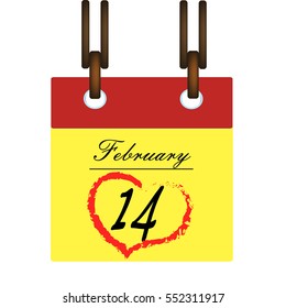 Vector. Logo Templates. Isolated typographic design labels. lettering for invitations, greeting cards, prints and posters. Valentine's Day. February 14 on the calendar icon celebratory concept of love
