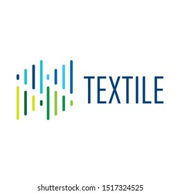 Vector logo of textile fabric and sewing
