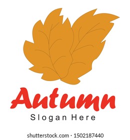 vector logo that is an autumn leaf
