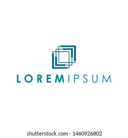 vector logo that describes a modern style box