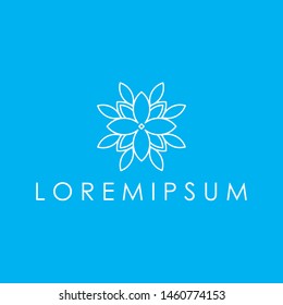 vector logo that represents flowers in a modern and simple style