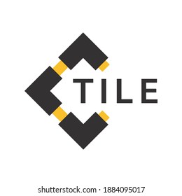 Vector logo of tiles, floors and repairs
