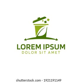 Vector logo for trash company