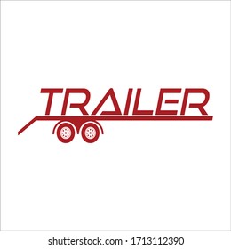 Vector Logo Of A Truck Trailer