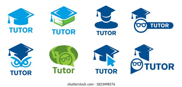 Vector Logo Of A Tutor And Educational Courses