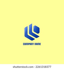 Vector Logo of Two Down Arrows Forming a Box. Suitable for various types of businesses, especially in the fields of sports, security and freight forwarding services.