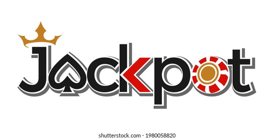 tipo de logotipo vectorial de jackpot elegante