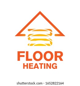 Vector logo of Underfloor heating and heat