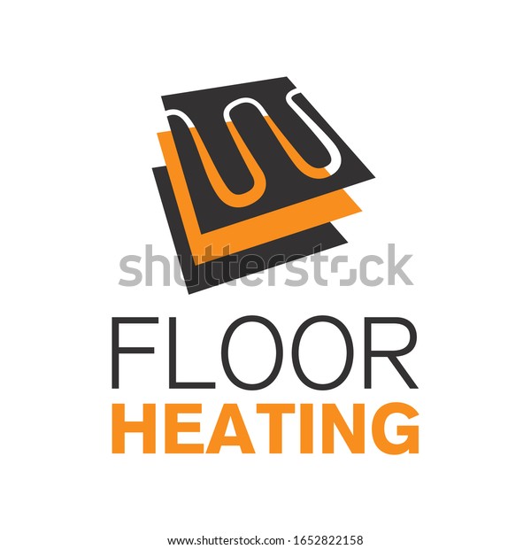 Vector Logo Underfloor Heating Heat Stock Vector (Royalty Free) 1652822158