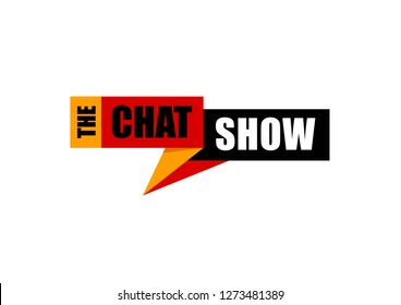 Vector logo unit for a 'CHAT SHOW' or a 'TV Channel' on a white background.