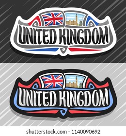 Vector Logo United Kingdom Fridge Magnet Stock Vector (Royalty Free ...