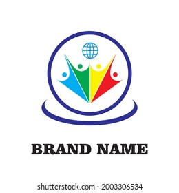 vector logo unity people can be use for company or comunity logo