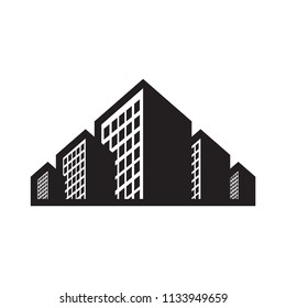 vector logo of urban building