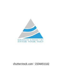 
vector logo using the letter A in blue