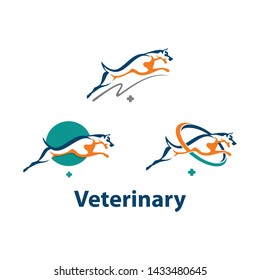 Vector logo for veterinary clinic.logo for a pet shop