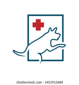 Vector logo for veterinary clinic.logo for a pet shop