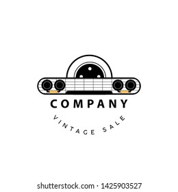 vector logo vintage car component sale 