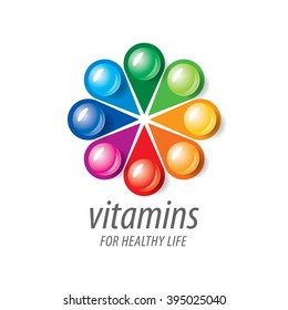 vector logo vitamins