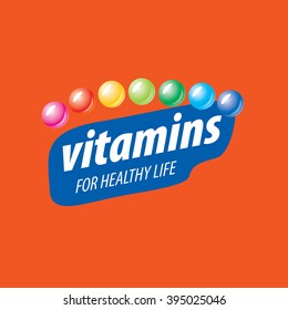 vector logo vitamins