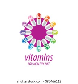 vector logo vitamins