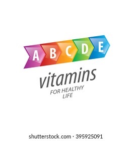 vector logo vitamins