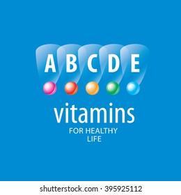 vector logo vitamins