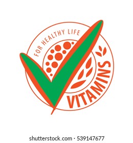 vector logo vitamins