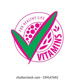 vector logo vitamins