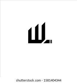 vector logo W, L for brand and company name
