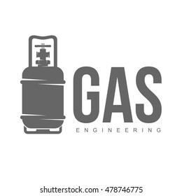 vector logo water, gas engineering, plumbing service. Web graphics, banners, advertisements, brochures, business templates. Isolated on a white background