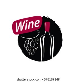 vector logo wine