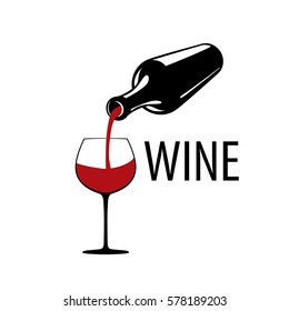 vector logo wine