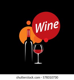 vector logo wine