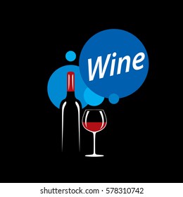 vector logo wine