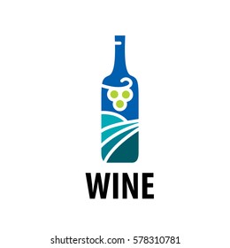 vector logo wine